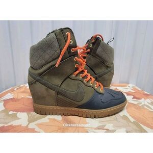 Nike Dunk Sky Hi Hidden Wedge Shoes H2O Repel Women's Size 8 Sneakerboot